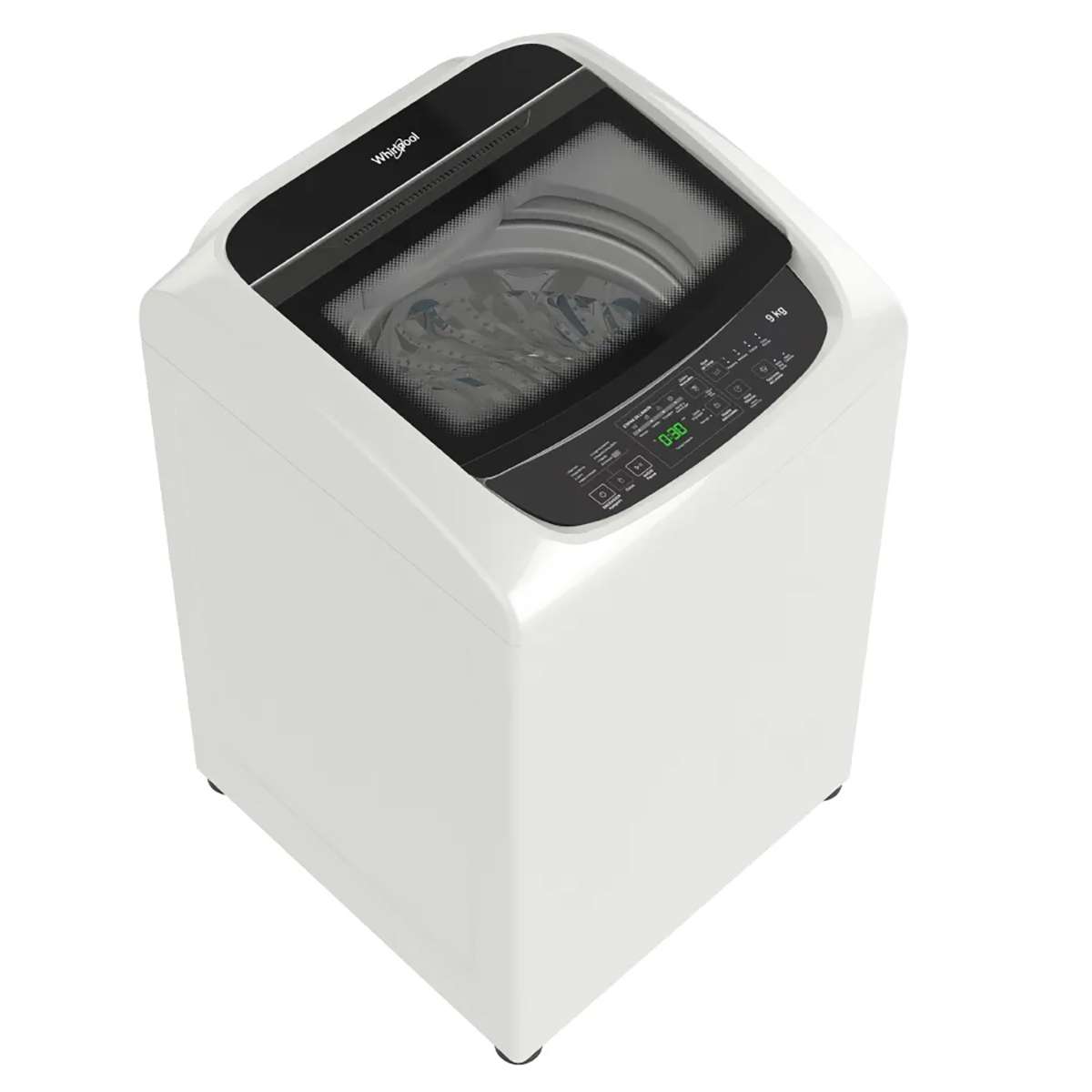 Lavarropas Automático Whirlpool Impeller WW09HBB 9Kg 740RPM Carga Superior Blanco